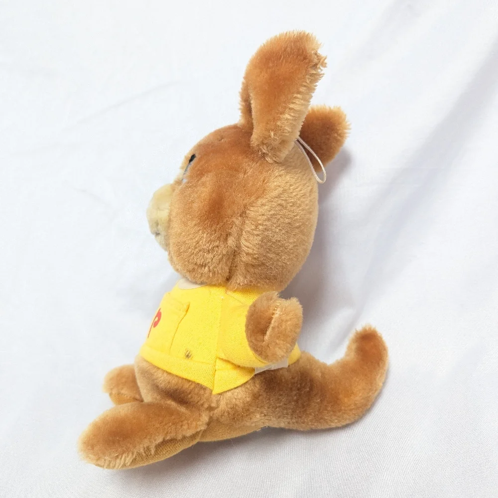 Vintage 1983 Hasbro Softies Kip Kangaroo Bright N' Bouncy Shirt Tales Plush